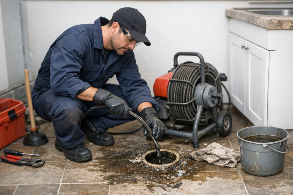 canalisation bouchée